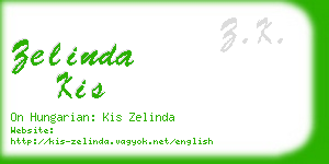 zelinda kis business card